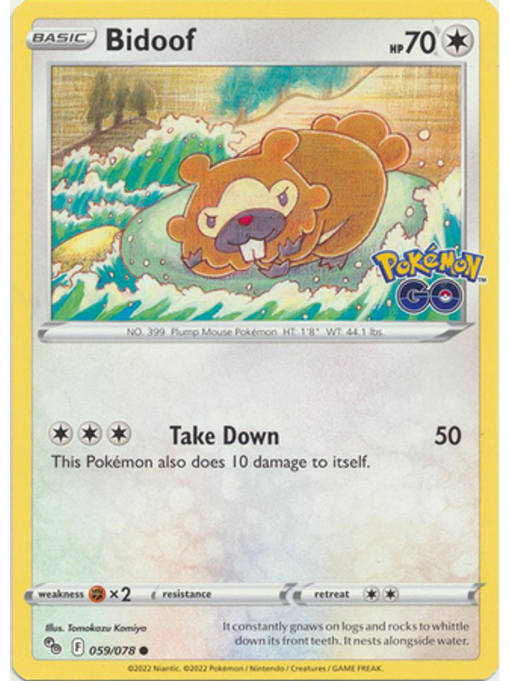Bidoof - 059/078 - Common 1