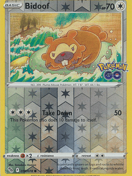 Bidoof - 059/078 - Common Reverse Holo