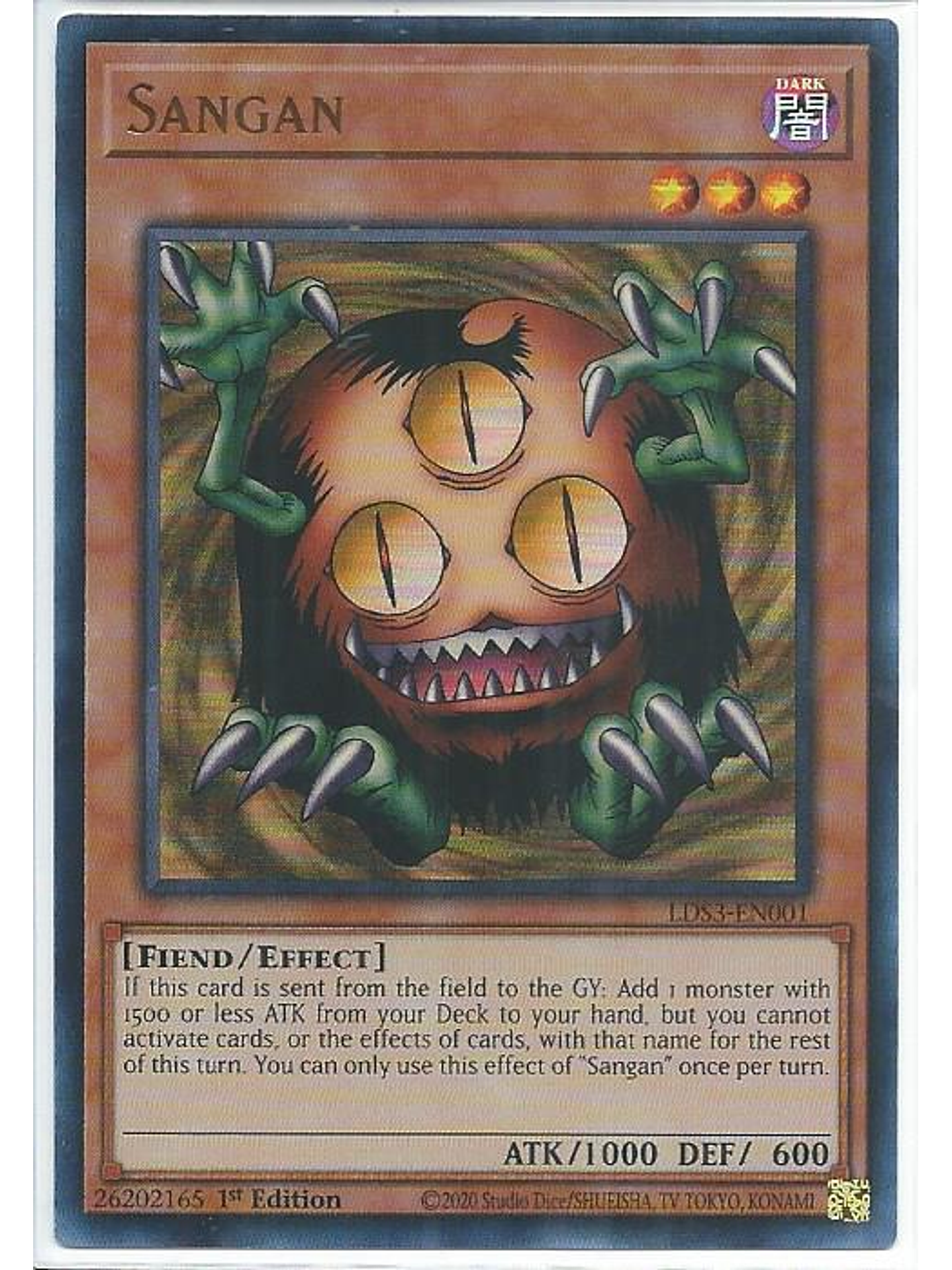 Sangan - LDS3-EN001 - Ultra Rare 1st Edition 1