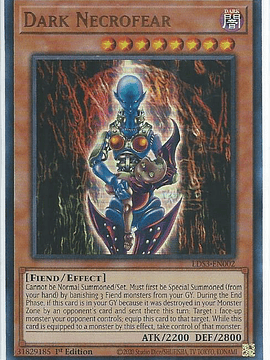 Dark Necrofear (Blue) - LDS3-EN002 - Ultra Rare 1st Edition
