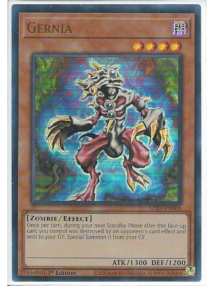 Gernia (Red) - LDS3-EN004 - Ultra Rare 1st Edition 1