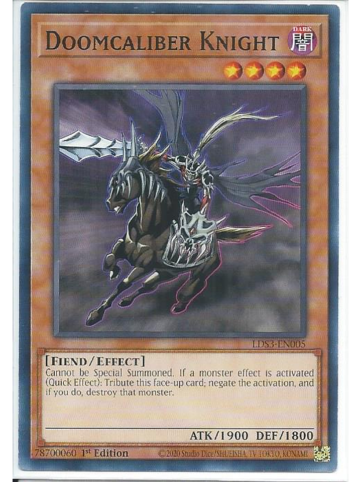 Doomcaliber Knight - LDS3-EN005 - Common 1st Edition 1