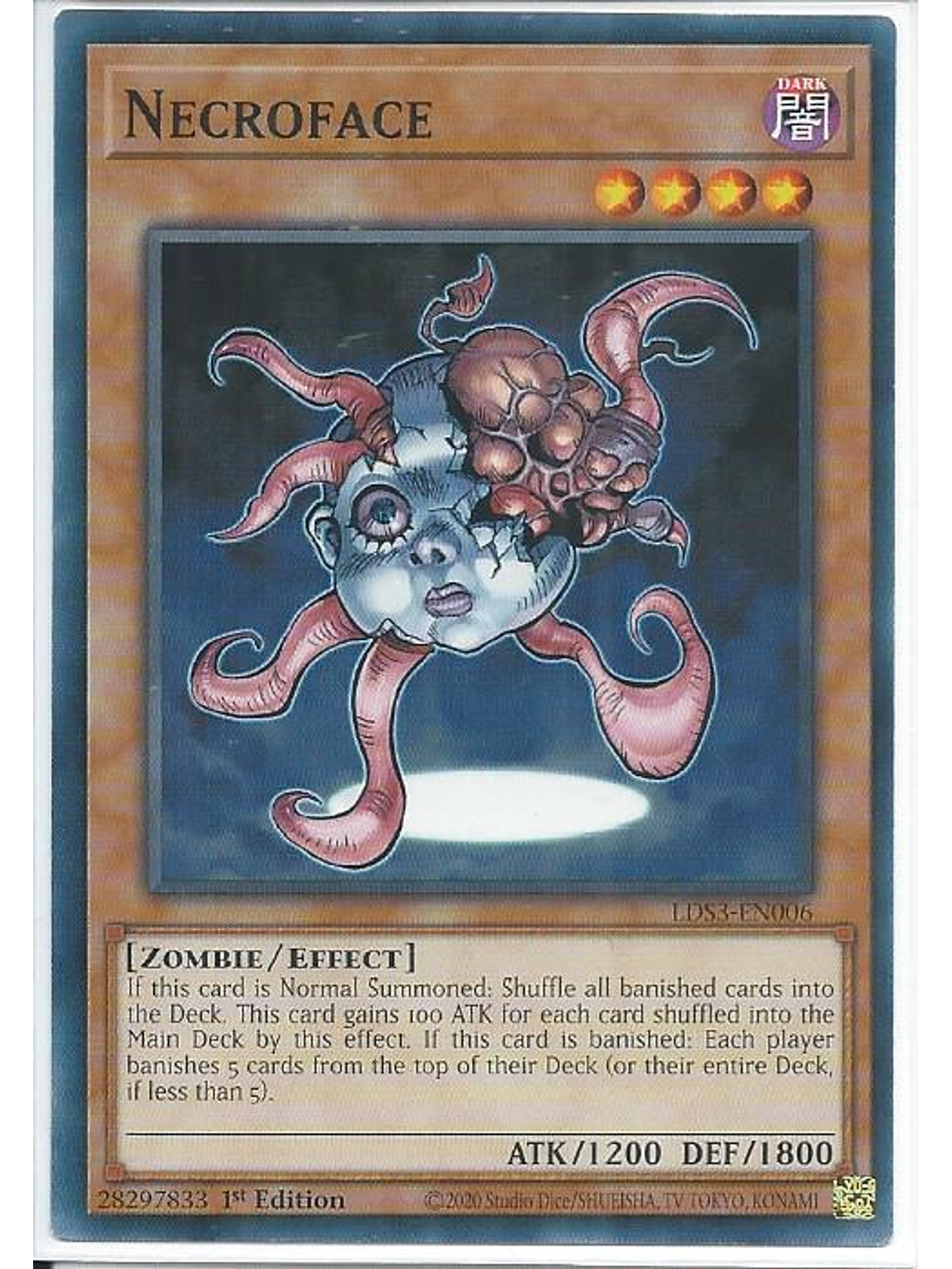 Necroface - LDS3-EN006 - Common 1st Edition 1