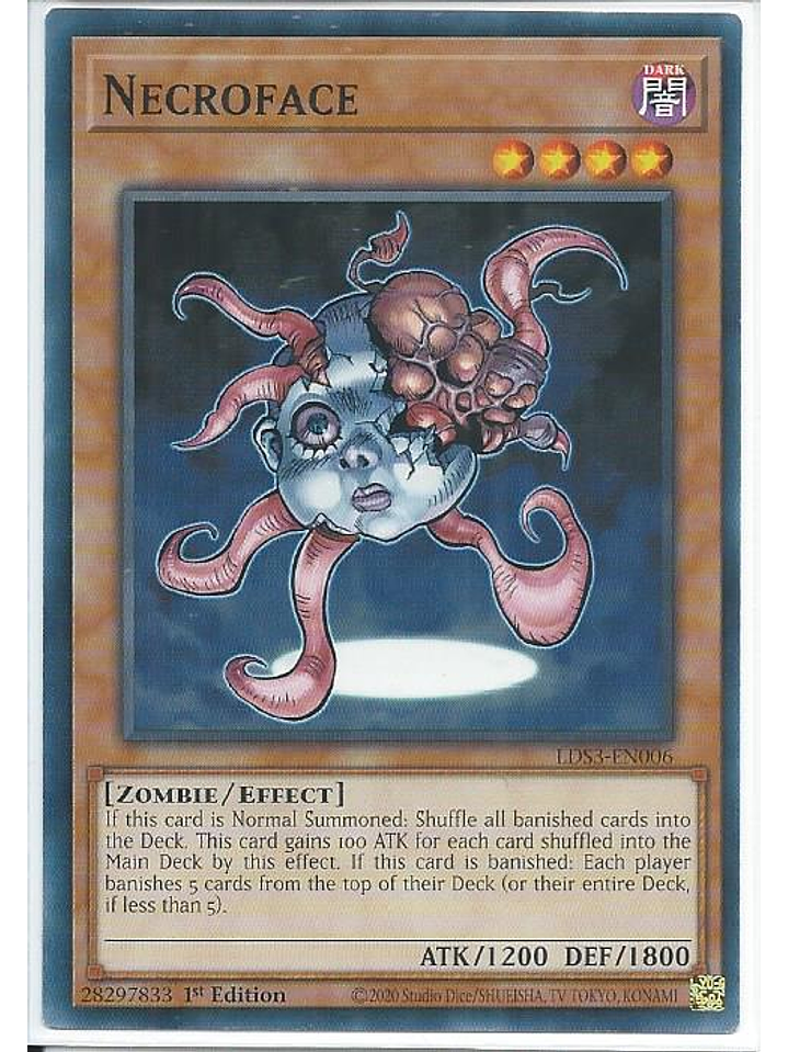 Necroface - LDS3-EN006 - Common 1st Edition 1