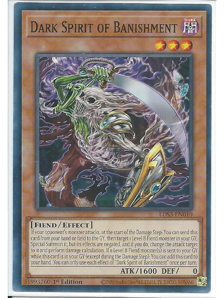 Dark Spirit of Banishment - LDS3-EN010 - Common 1st Edition 1