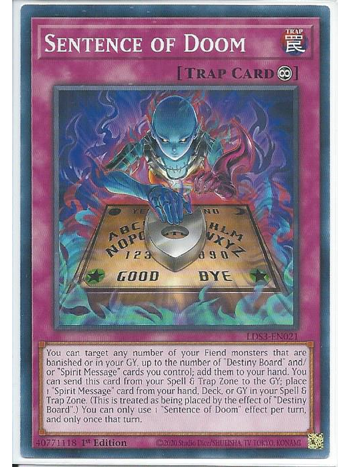 Sentence of Doom - LDS3-EN021 - Common 1st Edition 1