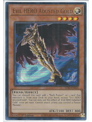 Evil HERO Adusted Gold - LDS3-EN025 - Ultra Rare 1st Edition