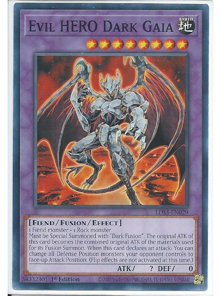 Evil HERO Dark Gaia - LDS3-EN029 - Common 1st Edition 1