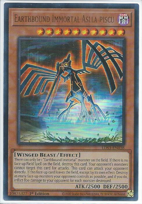 Earthbound Immortal Aslla piscu (Red) - LDS3-EN038 - Ultra Rare 1st Edition