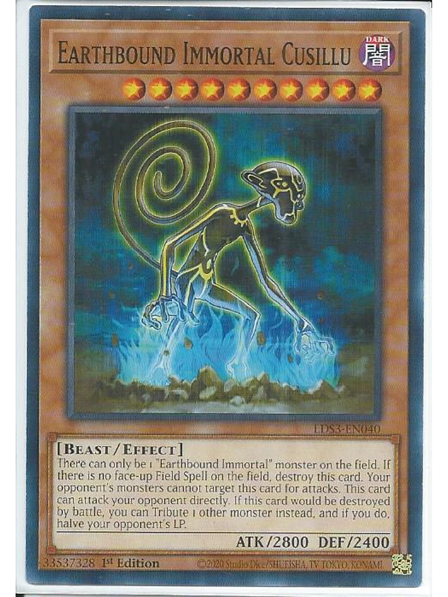 Earthbound Immortal Cusillu - LDS3-EN040 - Common 1st Edition 1