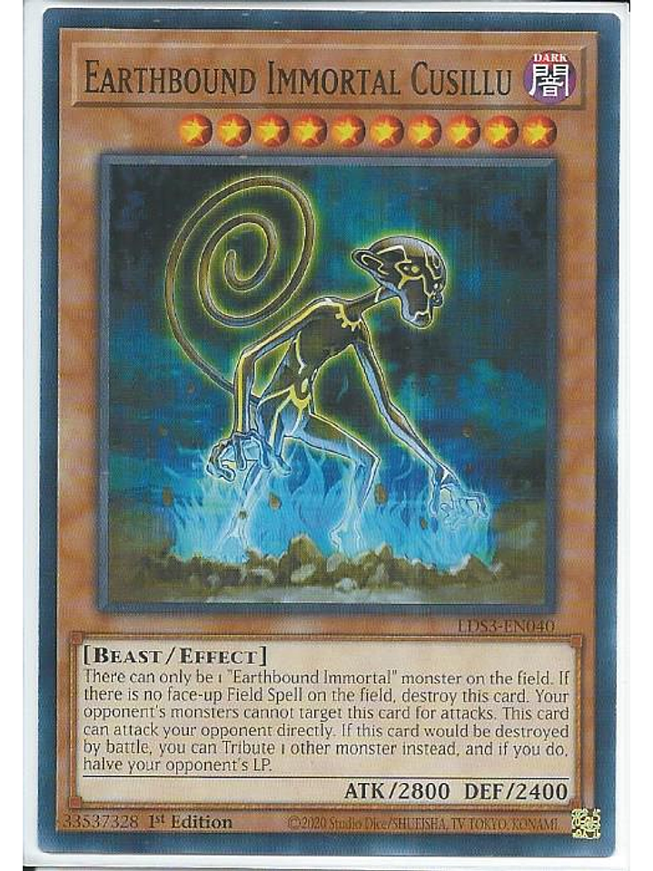 Earthbound Immortal Cusillu - LDS3-EN040 - Common 1st Edition 1