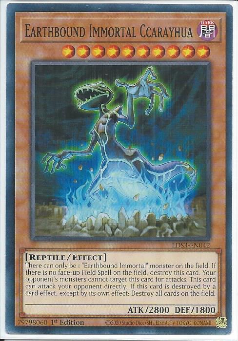 Earthbound Immortal Ccarayhua - LDS3-EN042 - Common 1st Edition