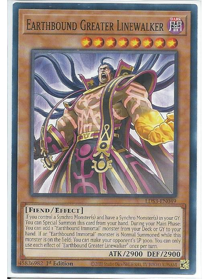 Earthbound Greater Linewalker - LDS3-EN049 - Common 1st Edition 1