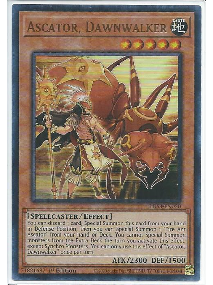 Ascator, Dawnwalker (Blue) - LDS3-EN050 - Ultra Rare 1st Edition 1