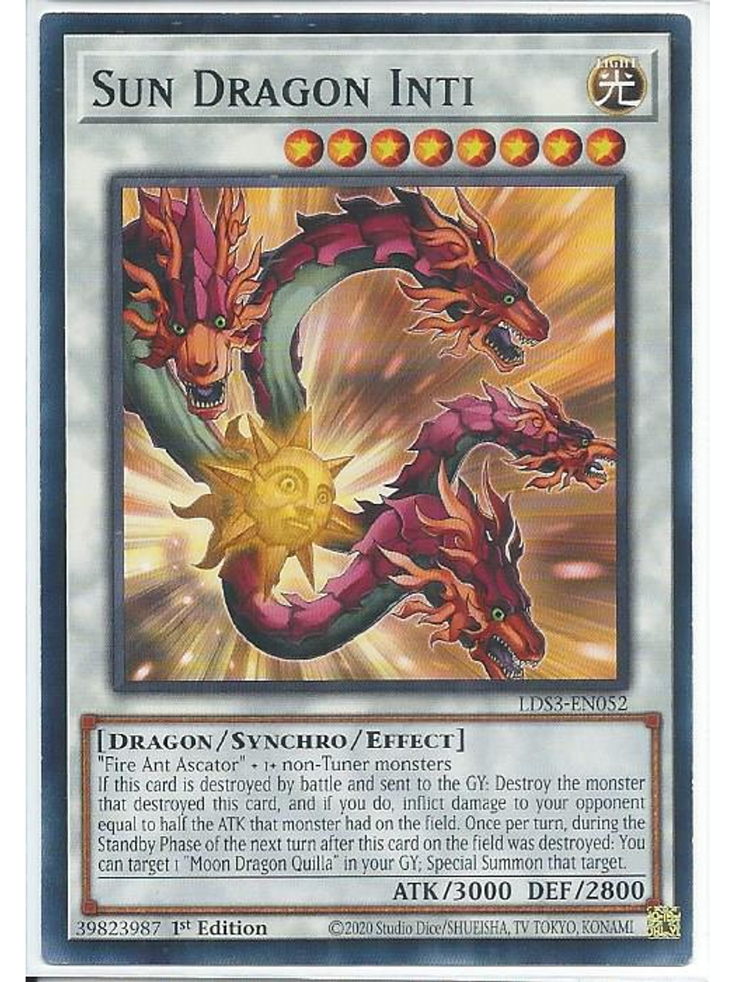 Sun Dragon Inti - LDS3-EN052 - Common 1st Edition 1