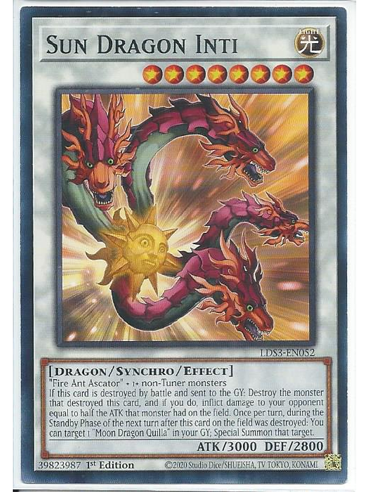 Sun Dragon Inti - LDS3-EN052 - Common 1st Edition 1