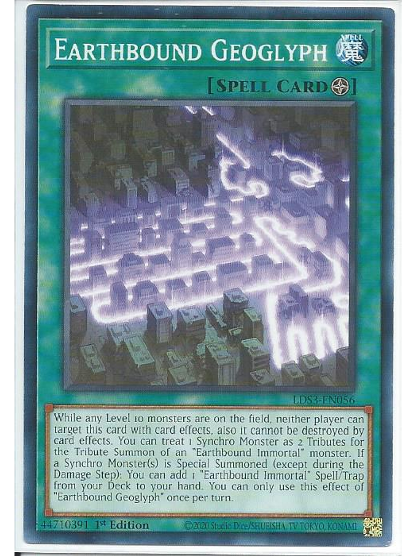 Earthbound Geoglyph - LDS3-EN056 - Common 1st Edition 1