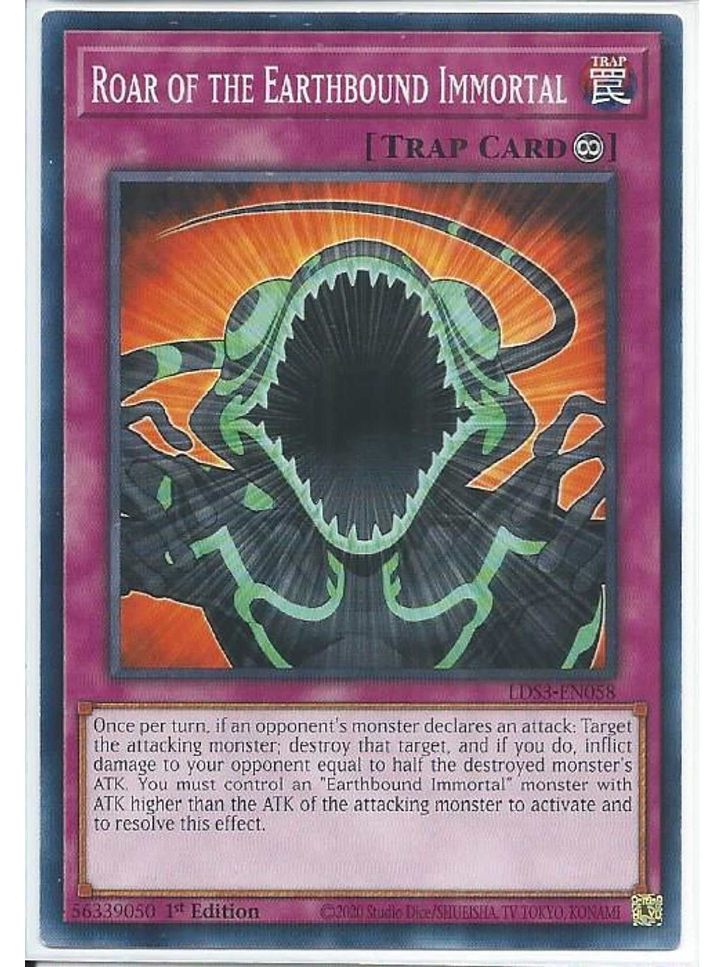 Roar of the Earthbound Immortal - LDS3-EN058 - Common 1st Edition 1