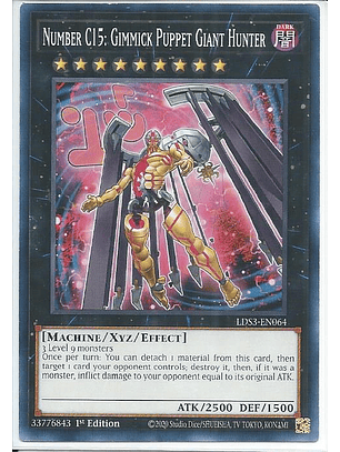 Number C15: Gimmick Puppet Giant Hunter - LDS3-EN064 - Common 1st Edition