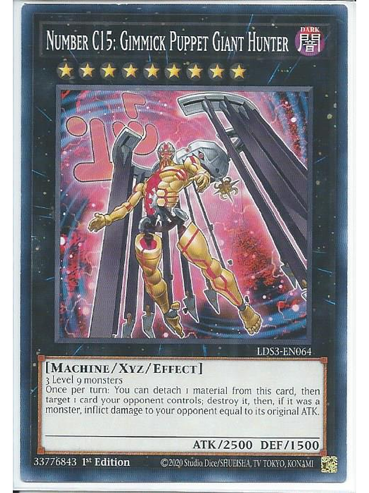 Number C15: Gimmick Puppet Giant Hunter - LDS3-EN064 - Common 1st Edition 1