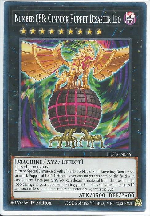 Number C88: Gimmick Puppet Disaster Leo - LDS3-EN066 - Common 1st Edition
