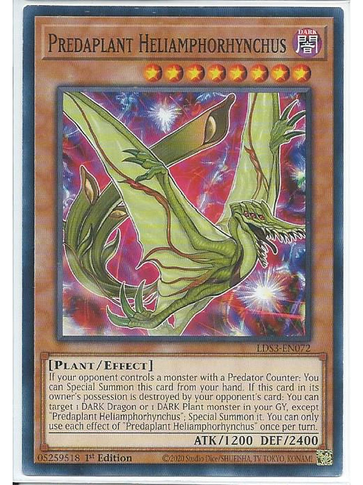 Predaplant Heliamphorhynchus - LDS3-EN072 - Common 1st Edition 1