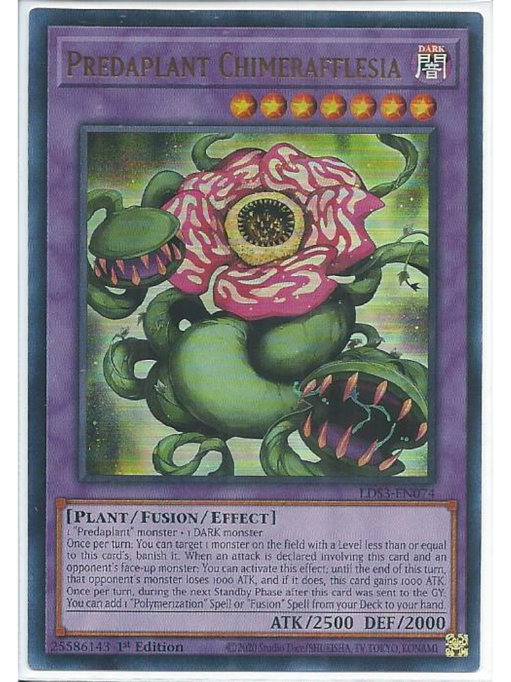 Predaplant Chimerafflesia - LDS3-EN074 - Ultra Rare 1st Edition 1