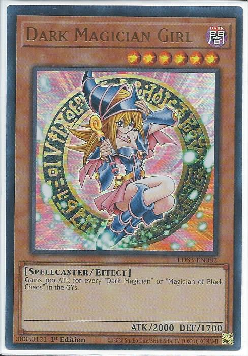 Dark Magician Girl - LDS3-EN082 - Ultra Rare 1st Edition