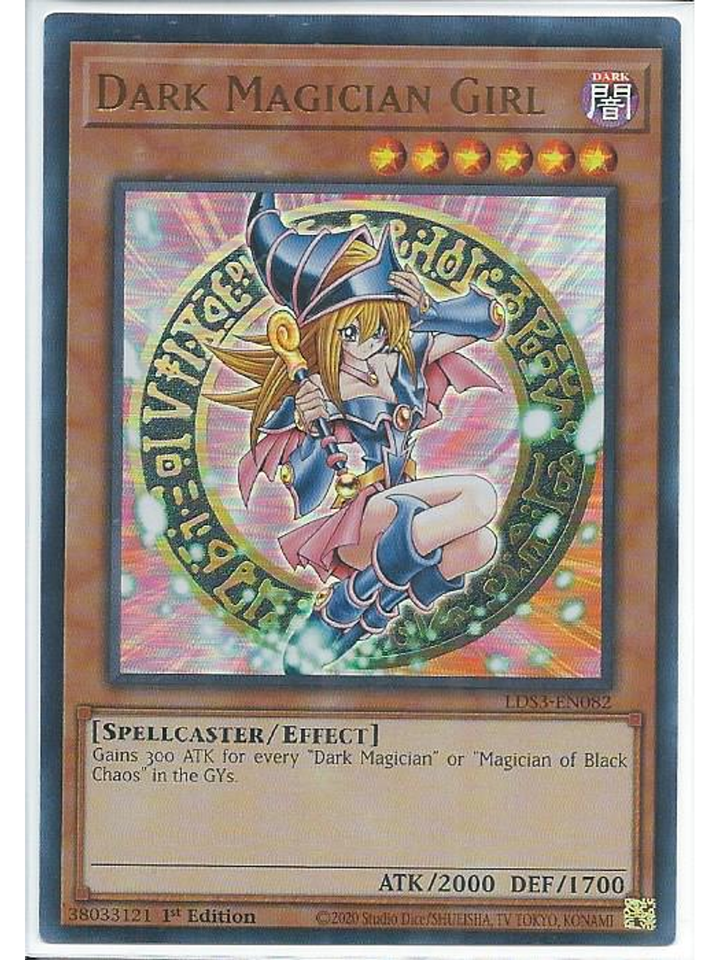 Dark Magician Girl (Blue) - LDS3-EN082 - Ultra Rare 1st Edition 1