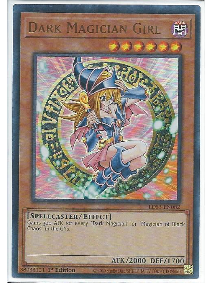 Dark Magician Girl (Red) - LDS3-EN082 - Ultra Rare 1st Edition 1