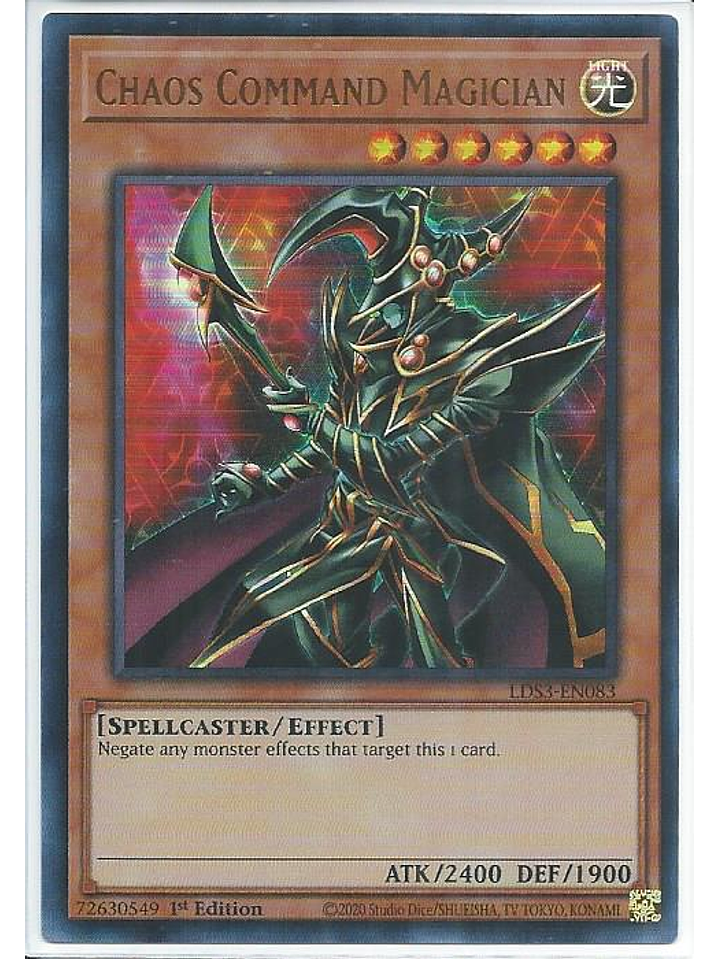 Chaos Command Magician (Blue) - LDS3-EN083 - Ultra Rare 1st Edition 1