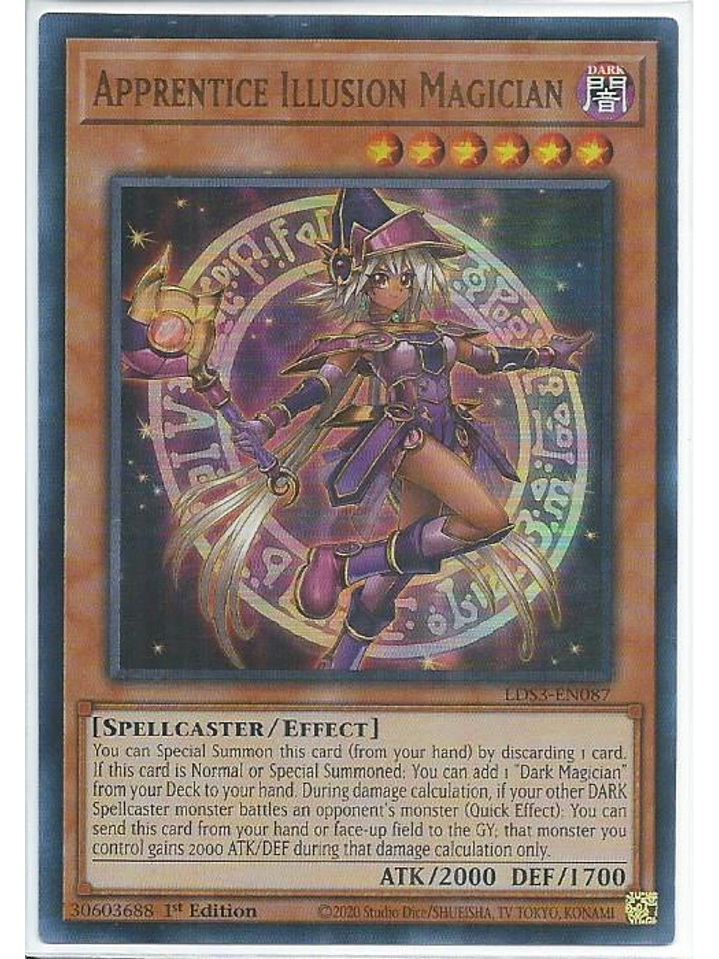 Apprentice Illusion Magician - LDS3-EN087 - Ultra Rare 1st Edition 1