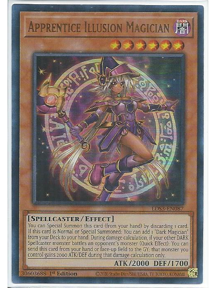 Apprentice Illusion Magician - LDS3-EN087 - Ultra Rare 1st Edition 1