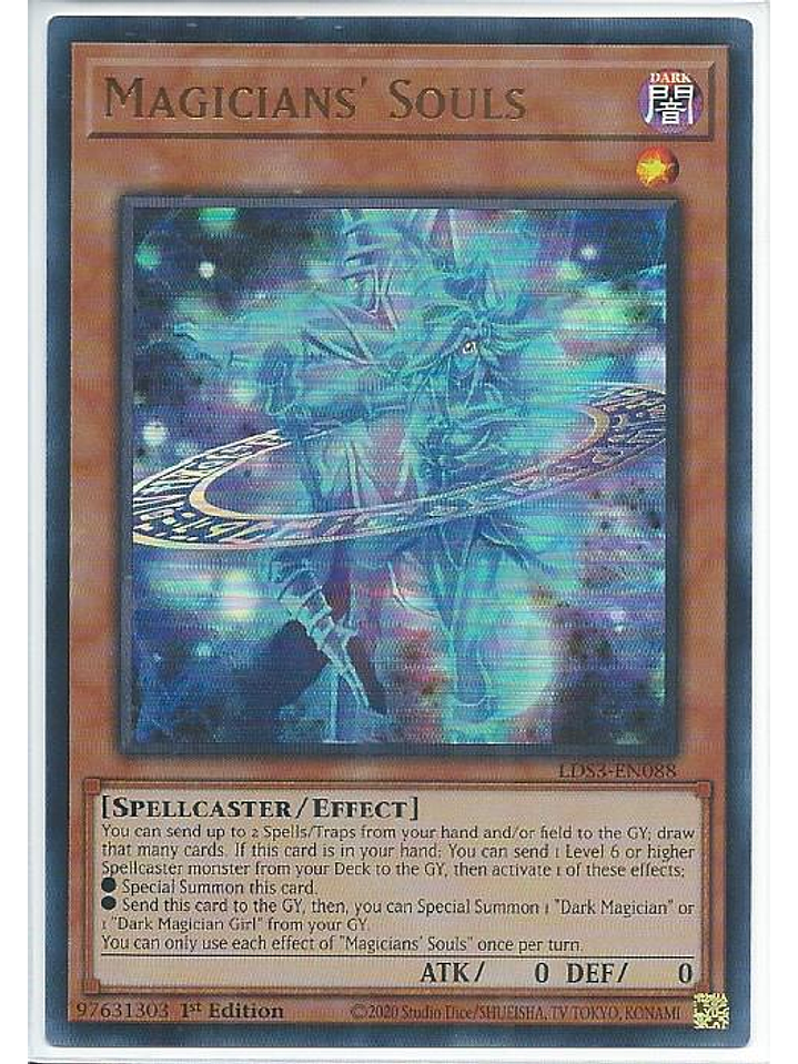 Magicians' Souls (Blue) - LDS3-EN088 - Ultra Rare 1st Edition 1