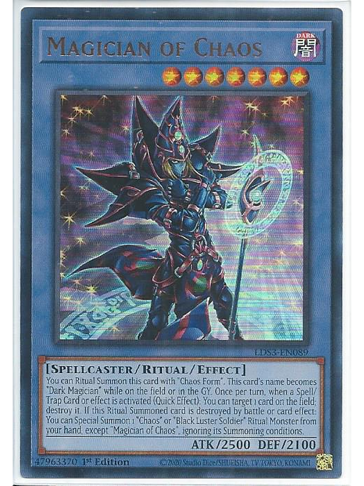 Magician of Chaos - LDS3-EN089 - Ultra Rare 1st Edition 1