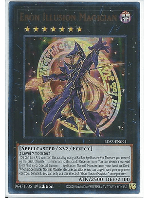 Ebon Illusion Magician - LDS3-EN091 - Ultra Rare 1st Edition