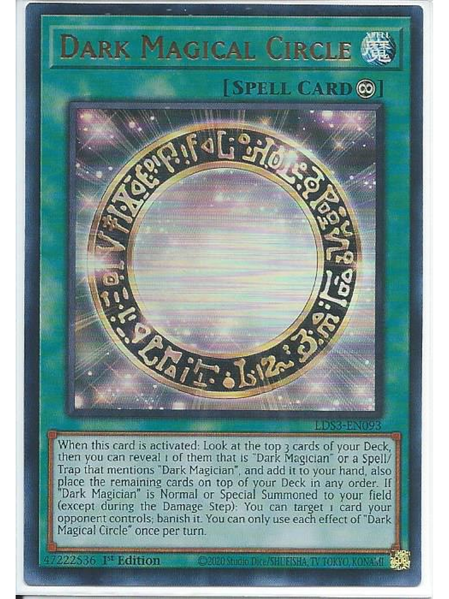 Dark Magical Circle (Red) - LDS3-EN093 - Ultra Rare 1st Edition 1