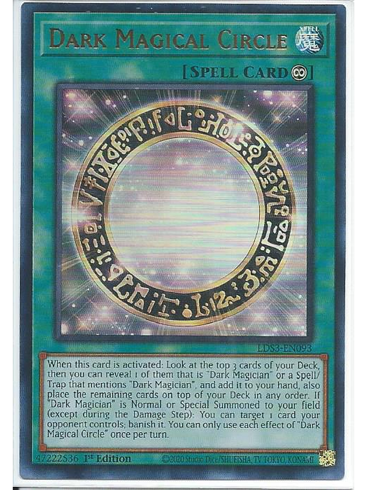 Dark Magical Circle (Red) - LDS3-EN093 - Ultra Rare 1st Edition 1