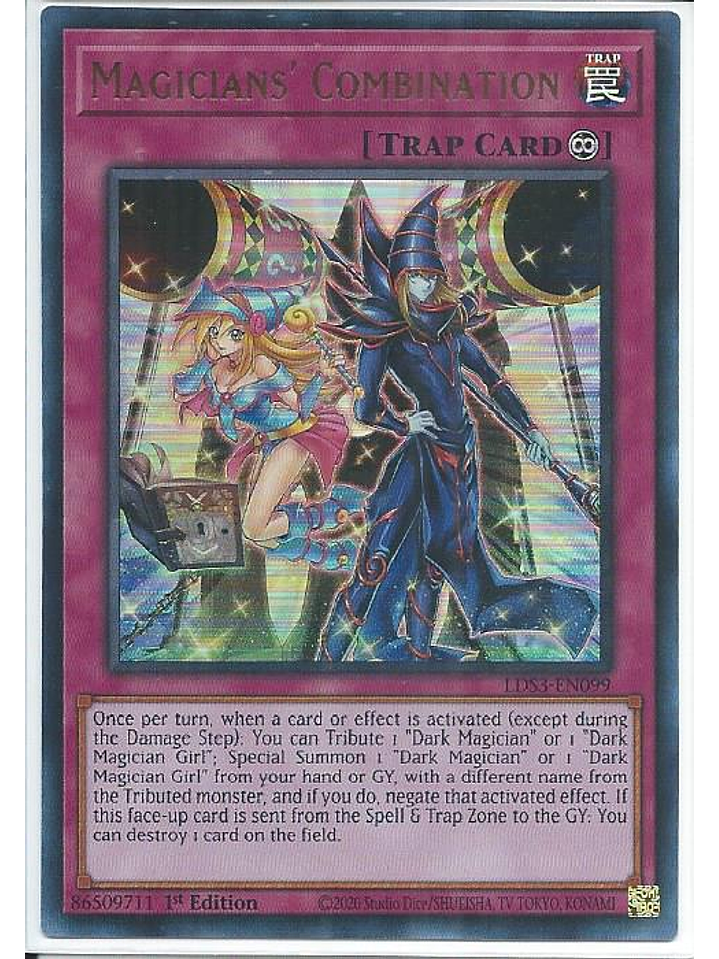 Magicians' Combination (Blue) - LDS3-EN099 - Ultra Rare 1st Edition 1