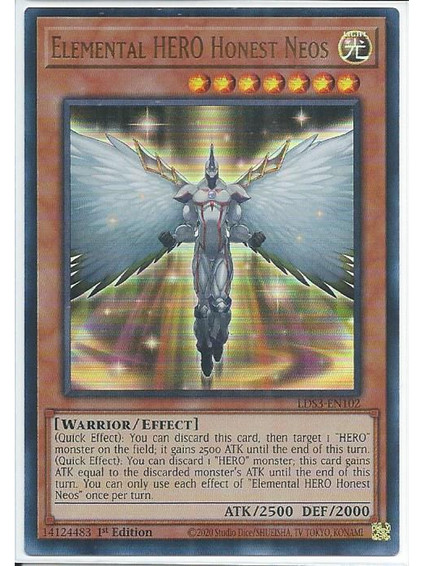 Elemental HERO Honest Neos (Red) - LDS3-EN102 - Ultra Rare 1st Edition 1