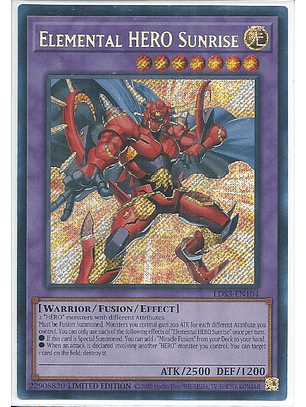 Elemental HERO Sunrise - LDS3-EN104 - Secret Rare 1st Edition