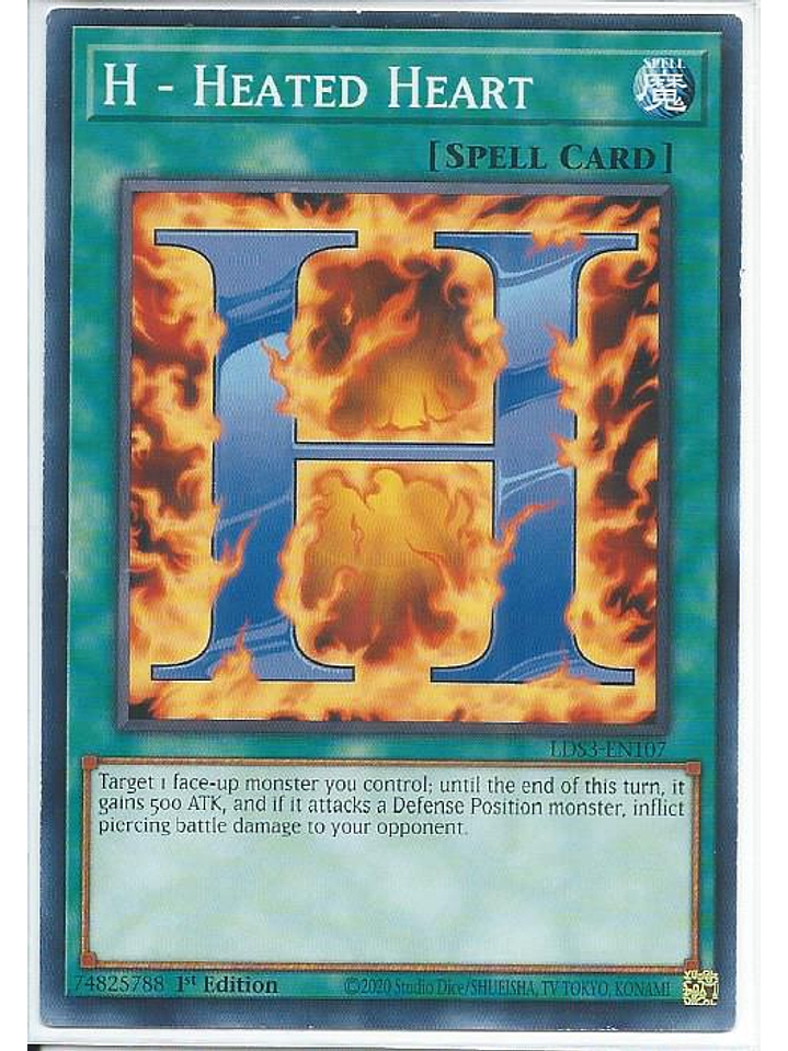 H - Heated Heart - LDS3-EN107 - Common 1st Edition 1