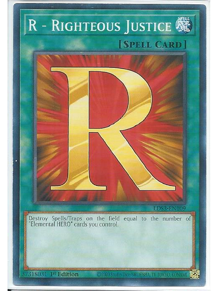 R - Righteous Justice - LDS3-EN109 - Common 1st Edition 1