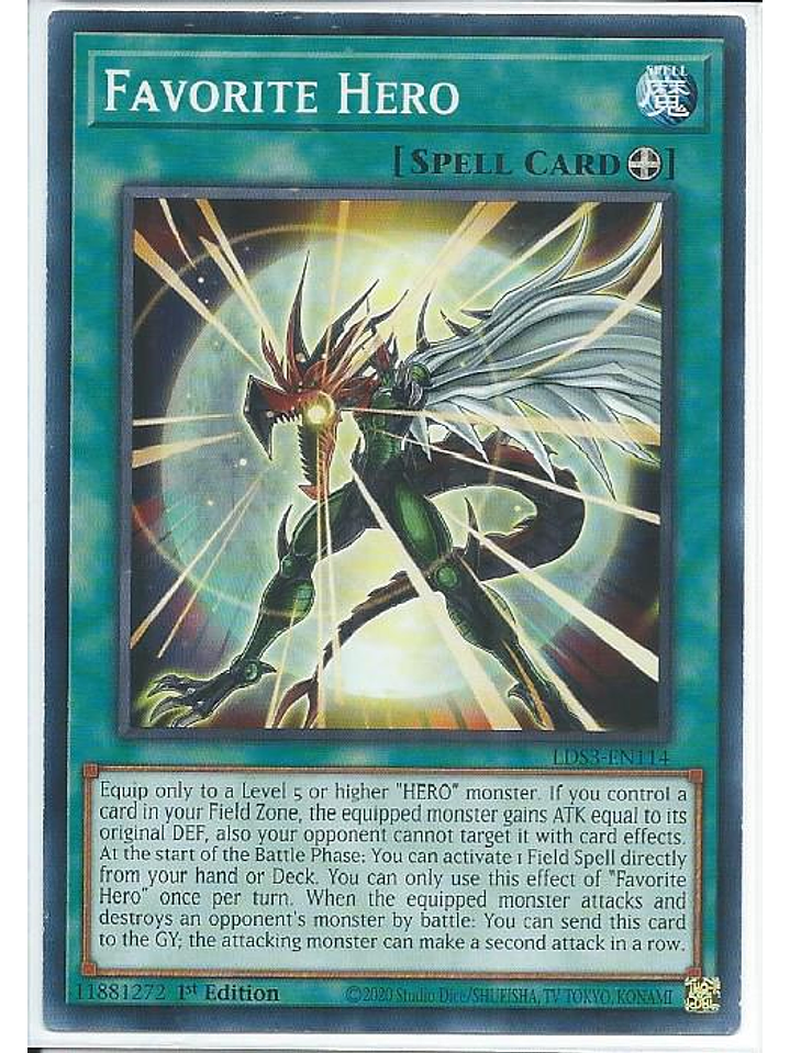 Favorite Hero - LDS3-EN114 - Common 1st Edition 1