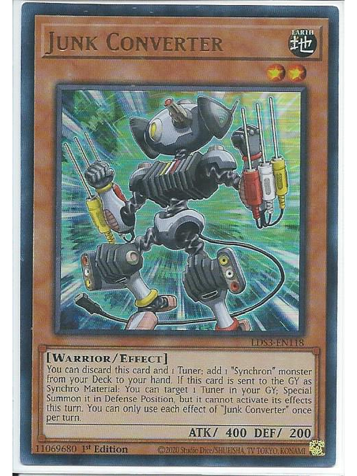 Junk Converter (Red) - LDS3-EN118 - Ultra Rare 1st Edition 1