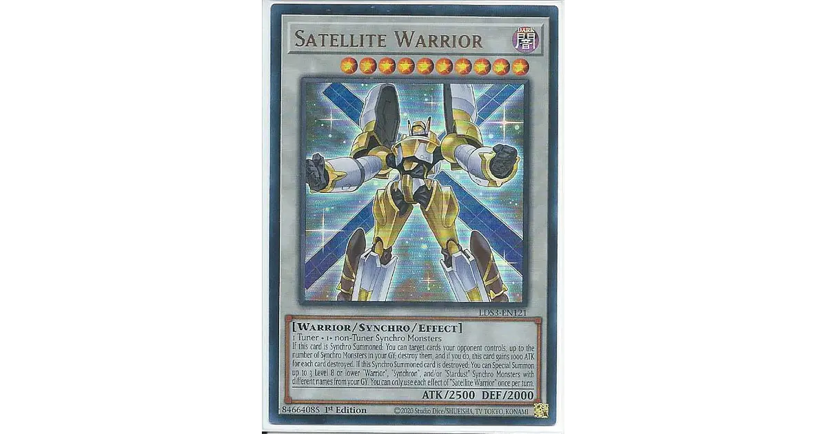 yugioh satellite warrior deck Amazon.com: YU-GI-OH! Satellite Warrior (Blue) - LDS3-EN121 - Ultra Rare