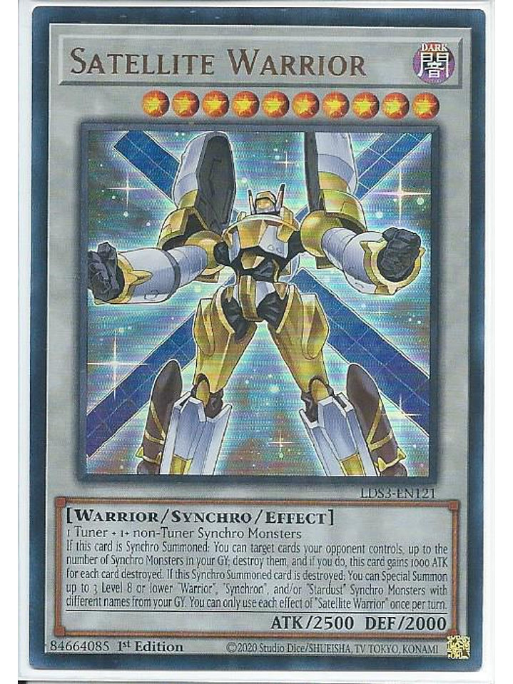 Satellite Warrior (Blue) - LDS3-EN121 - Ultra Rare 1st Edition 1
