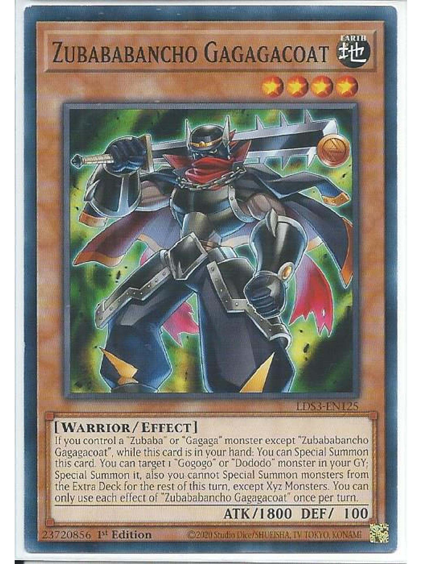 Zubababancho Gagagacoat - LDS3-EN125 - Common 1st Edition 1