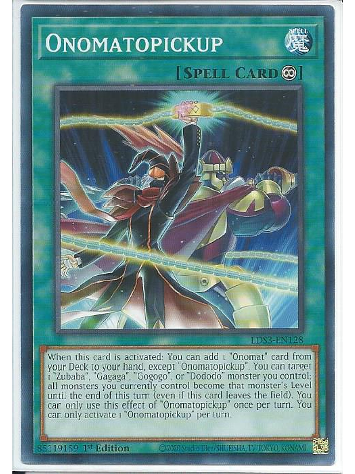 Onomatopickup - LDS3-EN128 - Common 1st Edition 1