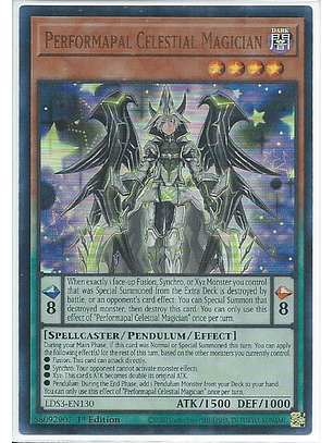 Performapal Celestial Magician (Red) - LDS3-EN130 - Ultra Rare 1st Edition